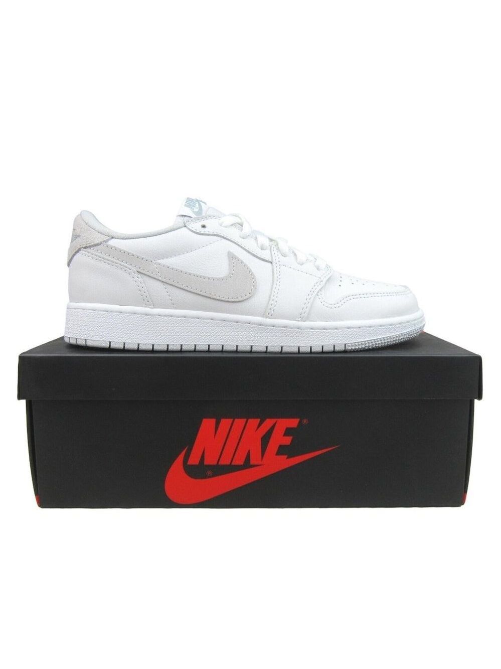 Air Jordan 1 Low OG GS Size 7Y / Womens Size 8.5 Grey White Sneakers NEW